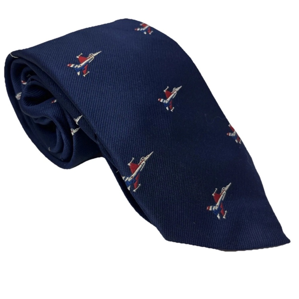 Vintage G. L. Harvale & Co. Ltd. Aviator Navy Tie 4”